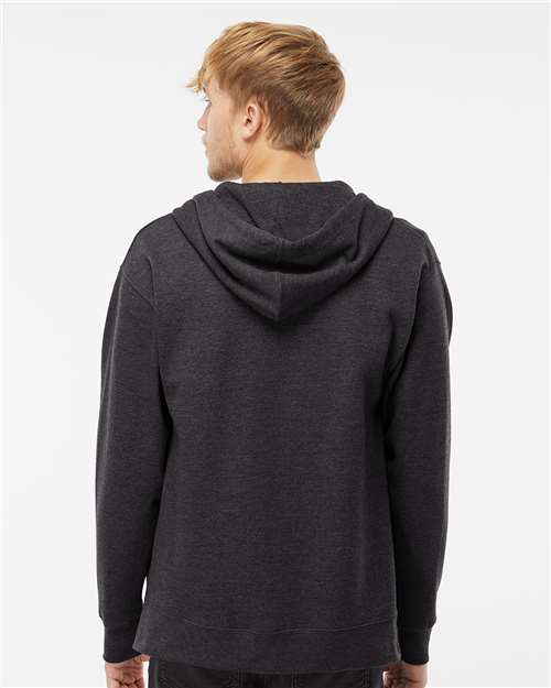 Charcoal Heather Midweight Full-Zip Hooded Sweatshirt - SS4500Z