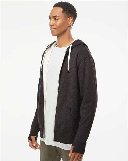 Charcoal Heather Sherpa-Lined Hooded Sweatshirt - EXP90SHZ