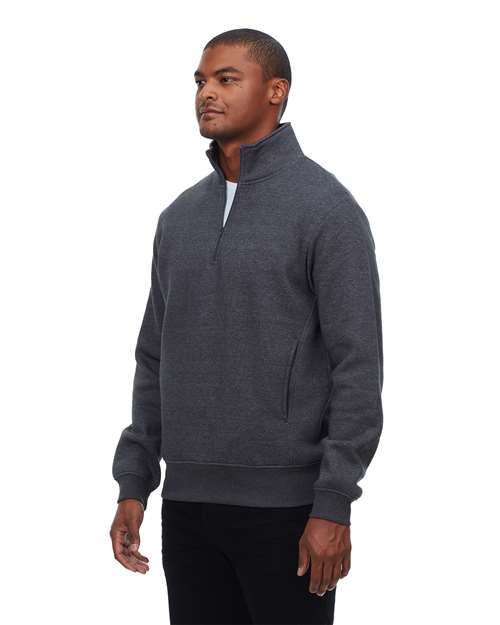 Charcoal Heather Ultimate Fleece Quarter-Zip Sweatshirt - 320Q