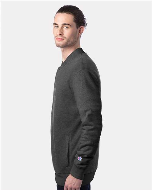 Charcoal Heather Unisex Bomber Jacket - CO100