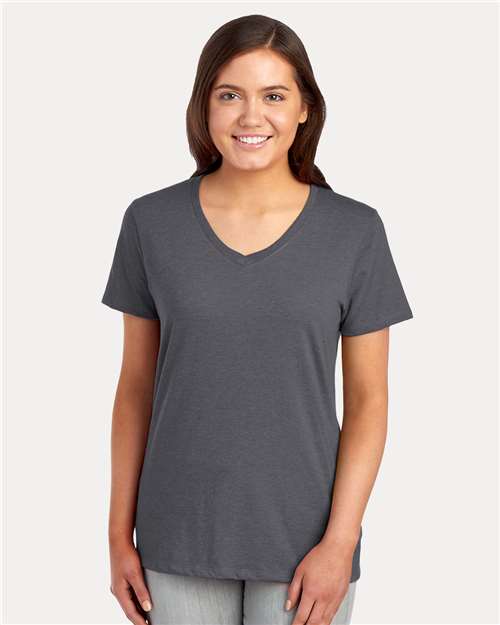 Charcoal Heather Women's Premium Blend V-Neck - 560WVR