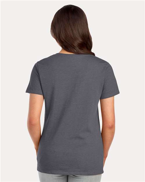 Charcoal Heather Women's Premium Blend V-Neck - 560WVR