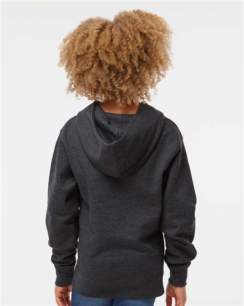 Charcoal Heather Youth Midweight Hooded Sweatshirt - SS4001Y