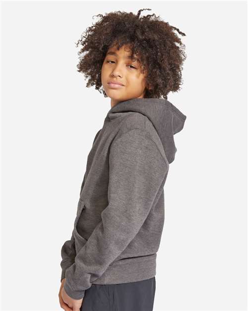 Charcoal Heather Youth Premium Pullover Hooded Sweatshirt - LS1401Y