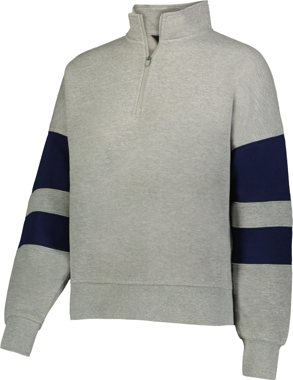 CHARCOAL HEATHER/NAVY JACKSON WAY LDS PULLOVER