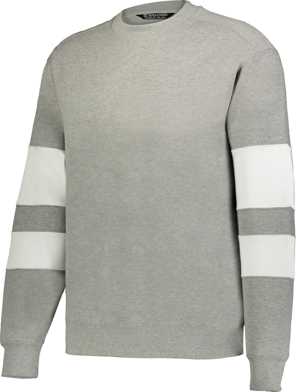 CHARCOAL HEATHER/WHITE JACKSON WAY CREW