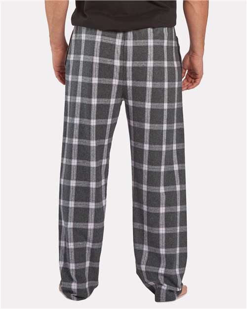 Charcoal Lavender Tomboy Plaid Harley Flannel Pants - BM6624
