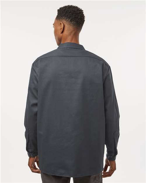 Charcoal Long Sleeve Work Shirt - 5574