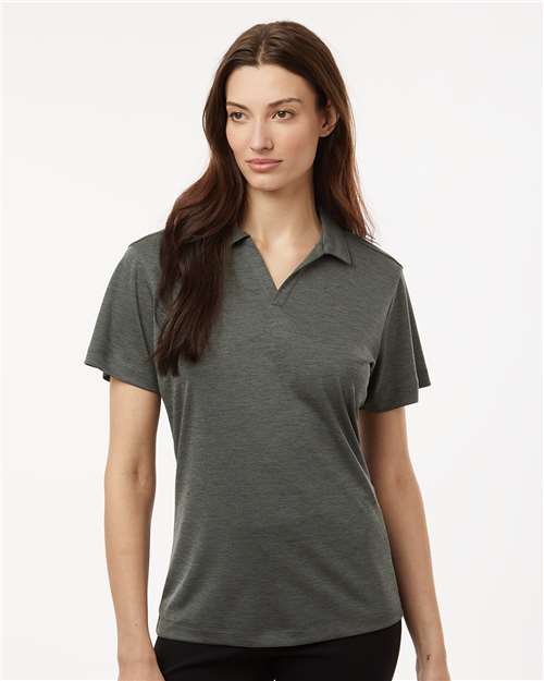 Charcoal Melange Women&#39;s Performance Mélange Polo - 4HM00L