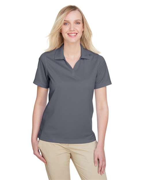Charcoal/ Navy Women&#39;s Cavalry Twill Performance Polo - UC102W