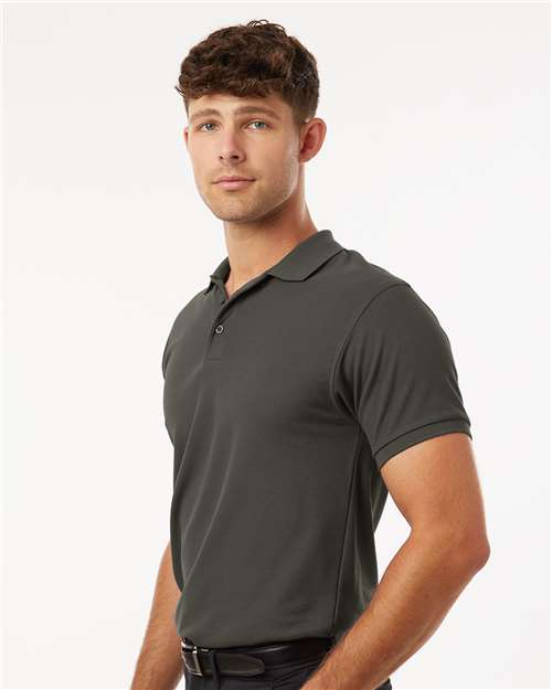 Charcoal Pique Polo - 62800