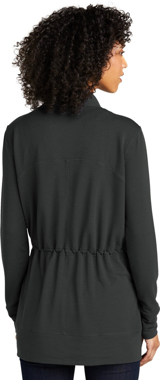 Charcoal Port Authority Women's Microterry Cardigan LK825