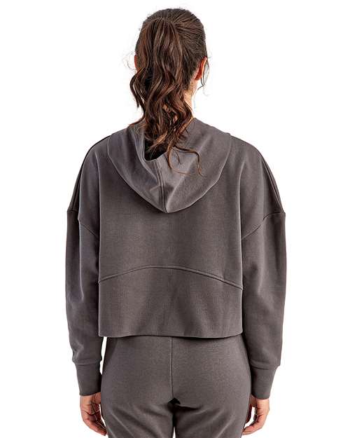 Charcoal Women&#39;s Alice Half-Zip Hooded Sweatshirt - TD077