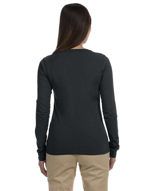 Charcoal Women's Classic Long Sleeve T-Shirt - EC3500