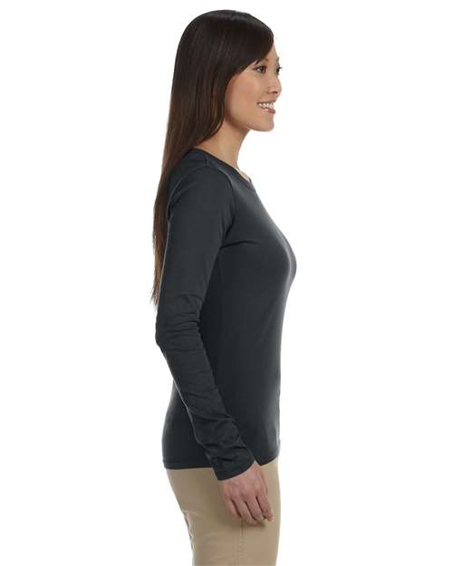 Charcoal Women&#39;s Classic Long Sleeve T-Shirt - EC3500