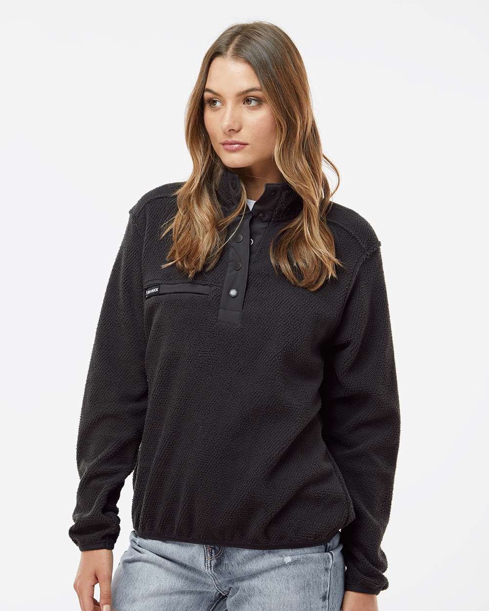Charcoal Women's Cypress Sherpa Mountain Fleece - 9345 plain