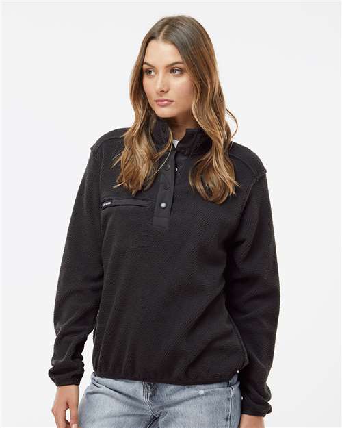 Charcoal Women's Cypress Sherpa Mountain Fleece - 9345 plain
