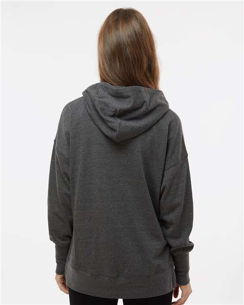 Charcoal Women&#39;s French Terry Hooded Sweatshirt - W23720