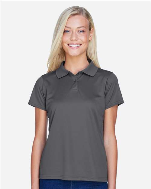 Charcoal Women&#39;s Polyester Jersey Polo - M315W