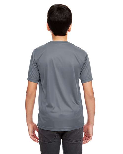 Charcoal Youth Cool &amp; Dry Sport Performance Interlock T-shirt - 8420Y