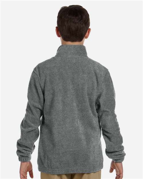 Charcoal Youth Full-Zip Fleece - M990Y