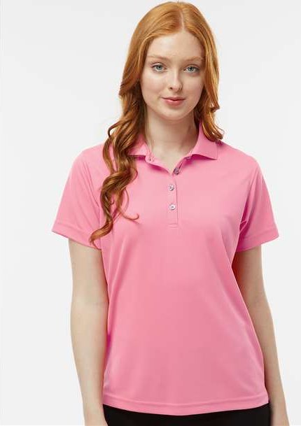 Charity Pink Women's Saratoga Performance Mini Mesh Polo - 104