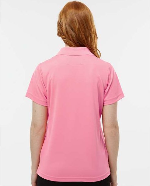 Charity Pink Women's Saratoga Performance Mini Mesh Polo - 104