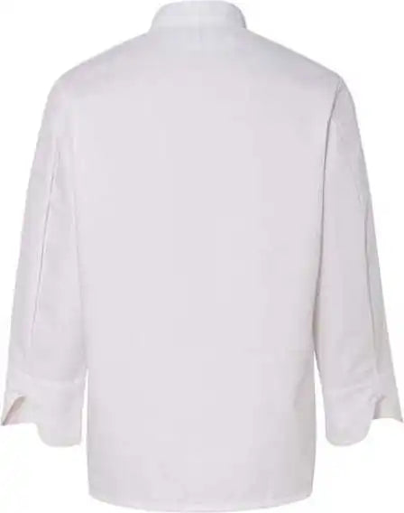 Chef Designs 0414 Eight Knot Button Coat with Thermometer Pocket - White