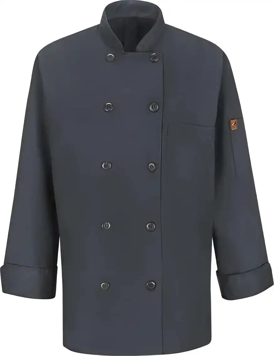 Chef Designs 041x Women’s Mimix Coat with Oilblok Charcoal