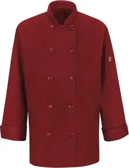 Chef Designs 041x Women’s Mimix Coat with Oilblok - Fireball Red