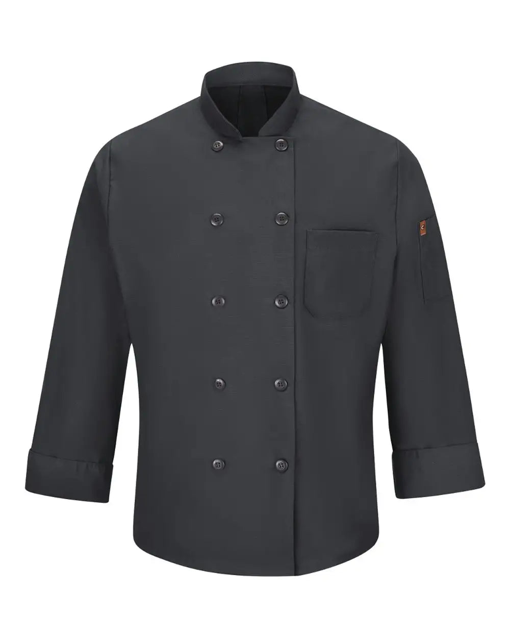 Chef Designs 042x Mimix™ Coat with Oilblok - Charcoal - Dark Gray / s