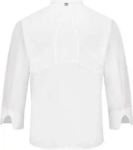 Chef Designs 044x Mimix Ten Knot Button Coat with Oilblok - White