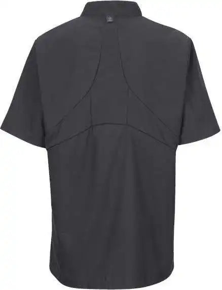 Chef Designs 045x Women’s Mimix Short Sleeve Coat with Oilblok - Charcoal
