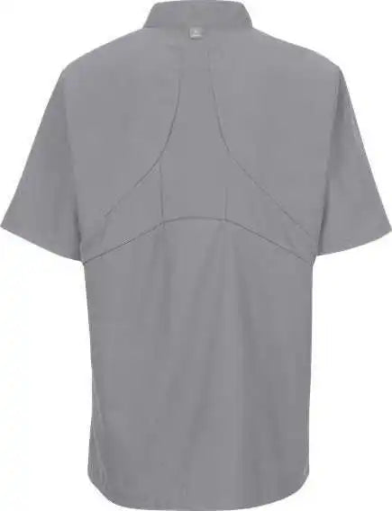 Chef Designs 045x Women’s Mimix Short Sleeve Coat with Oilblok - Gray