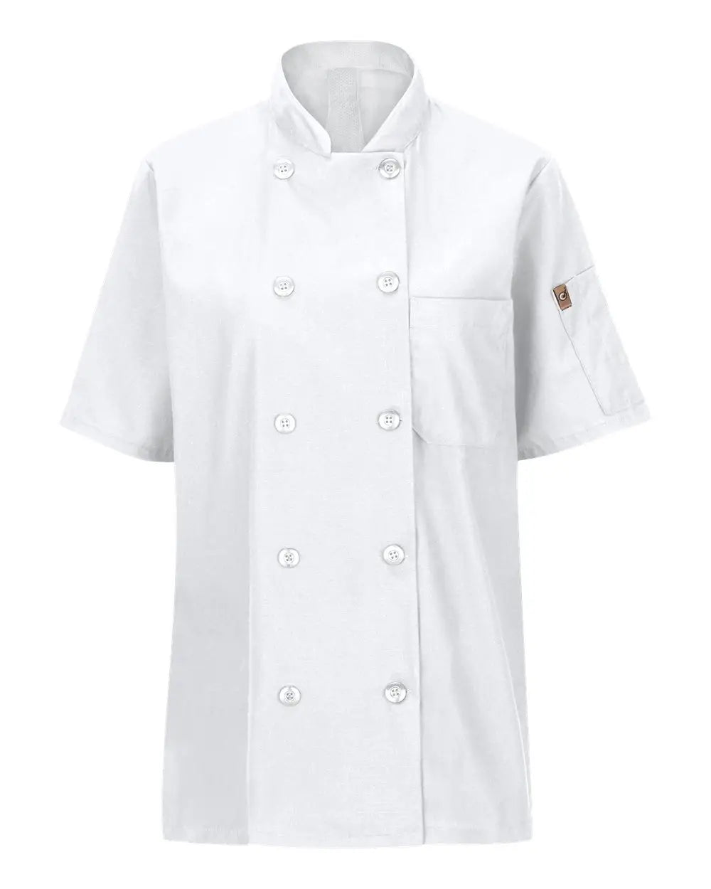 Chef Designs 045x Women’s Mimix™ Short Sleeve Coat with Oilblok - White - Xs