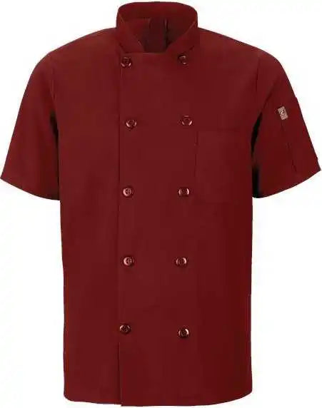 Chef Designs 046x Mimix Short Sleeve Coat with Oilblok - Fireball Red