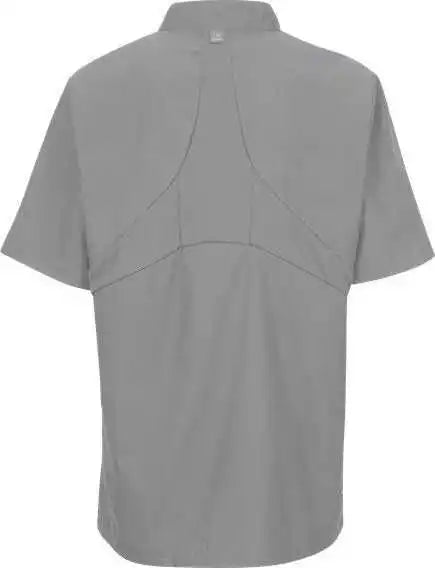 Chef Designs 046x Mimix Short Sleeve Coat with Oilblok - Gray