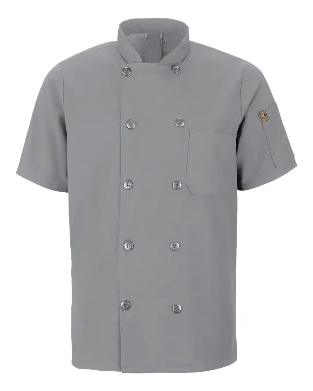 Chef Designs 046x Mimix™ Short Sleeve Coat with Oilblok - Grey - s