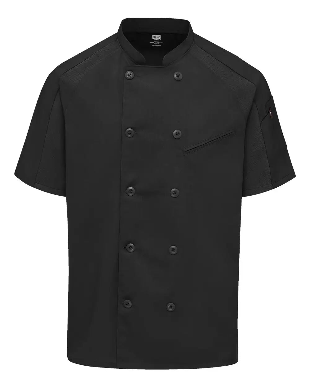 Chef Designs 052m Airflow Raglan Coat - Black Mesh
