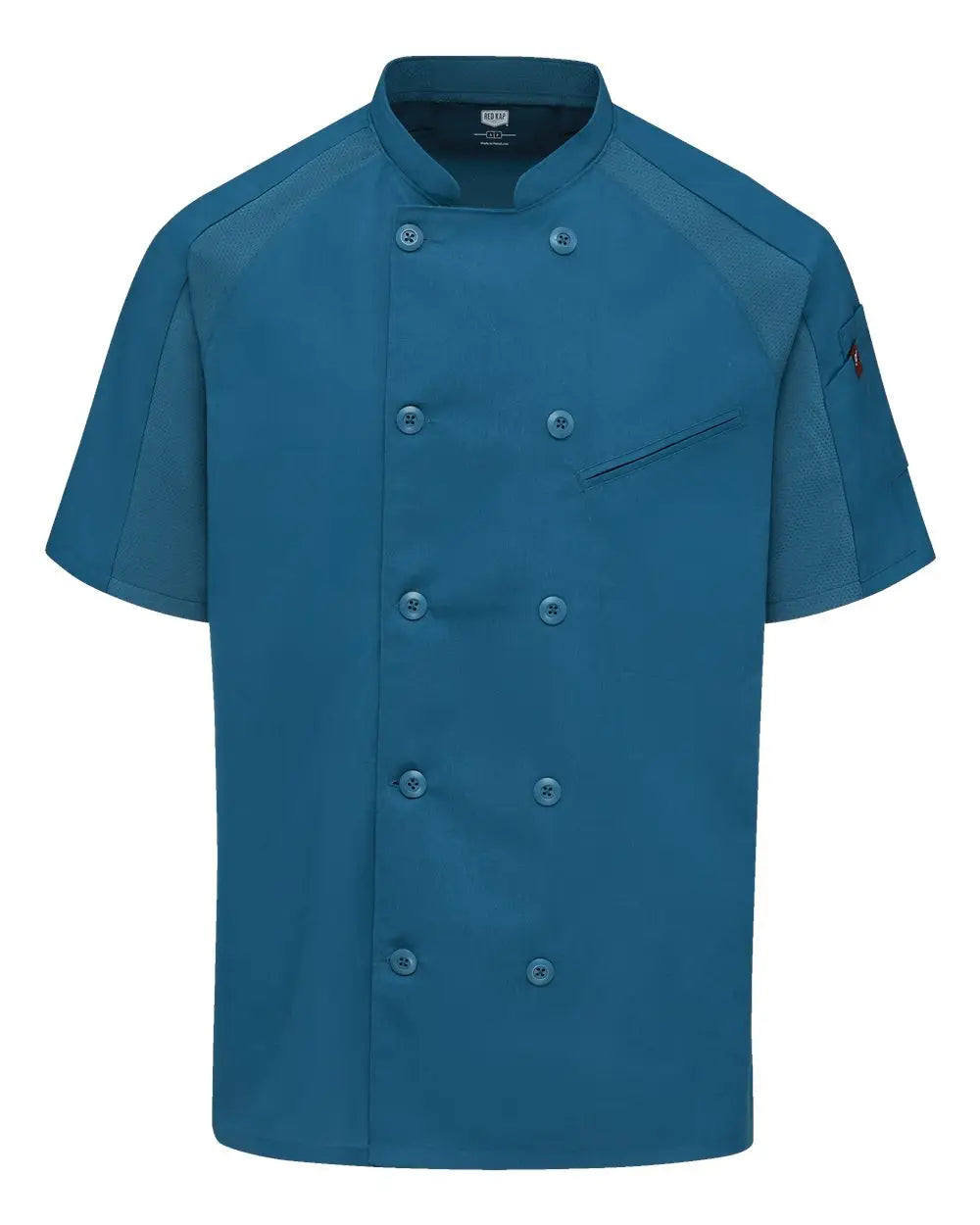Chef Designs 052m Airflow Raglan Coat - Teal Mesh