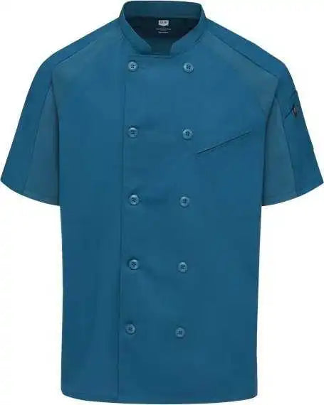 Chef Designs 052m Airflow Raglan Coat - Teal Mesh