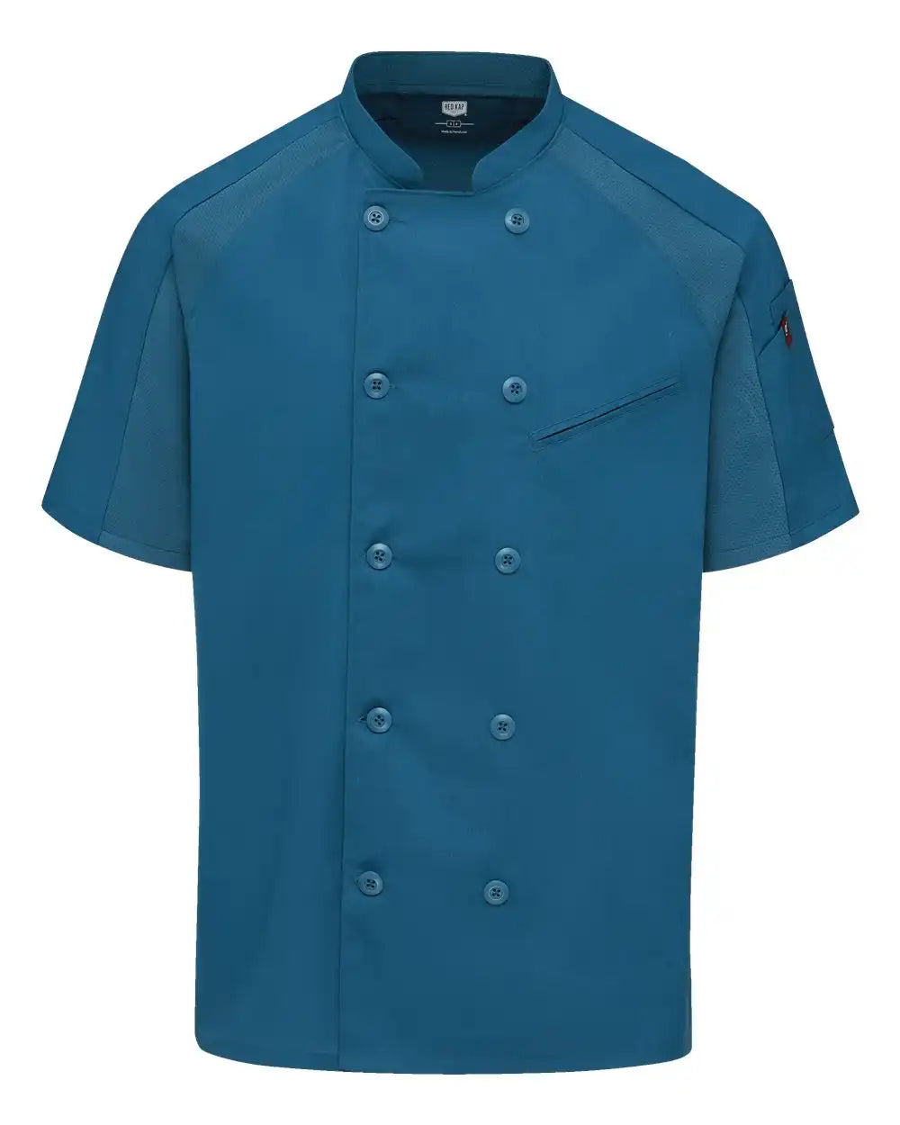 Chef Designs 052m Airflow Raglan Coat - Teal Mesh - Teal/ / s