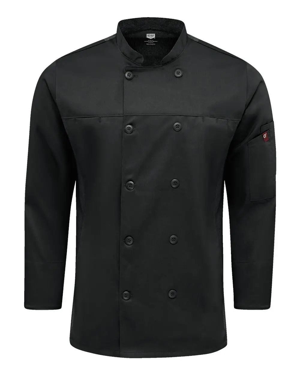 Chef Designs 054m Deluxe Airflow Coat - Black