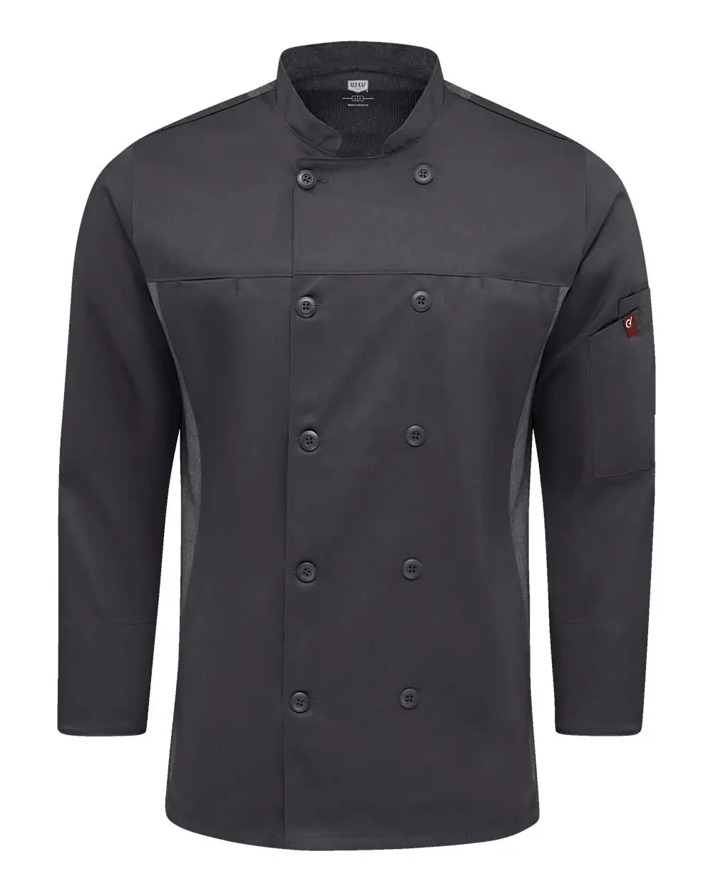 Chef Designs 054m Deluxe Airflow Coat - Charcoal - Dark Gray / s