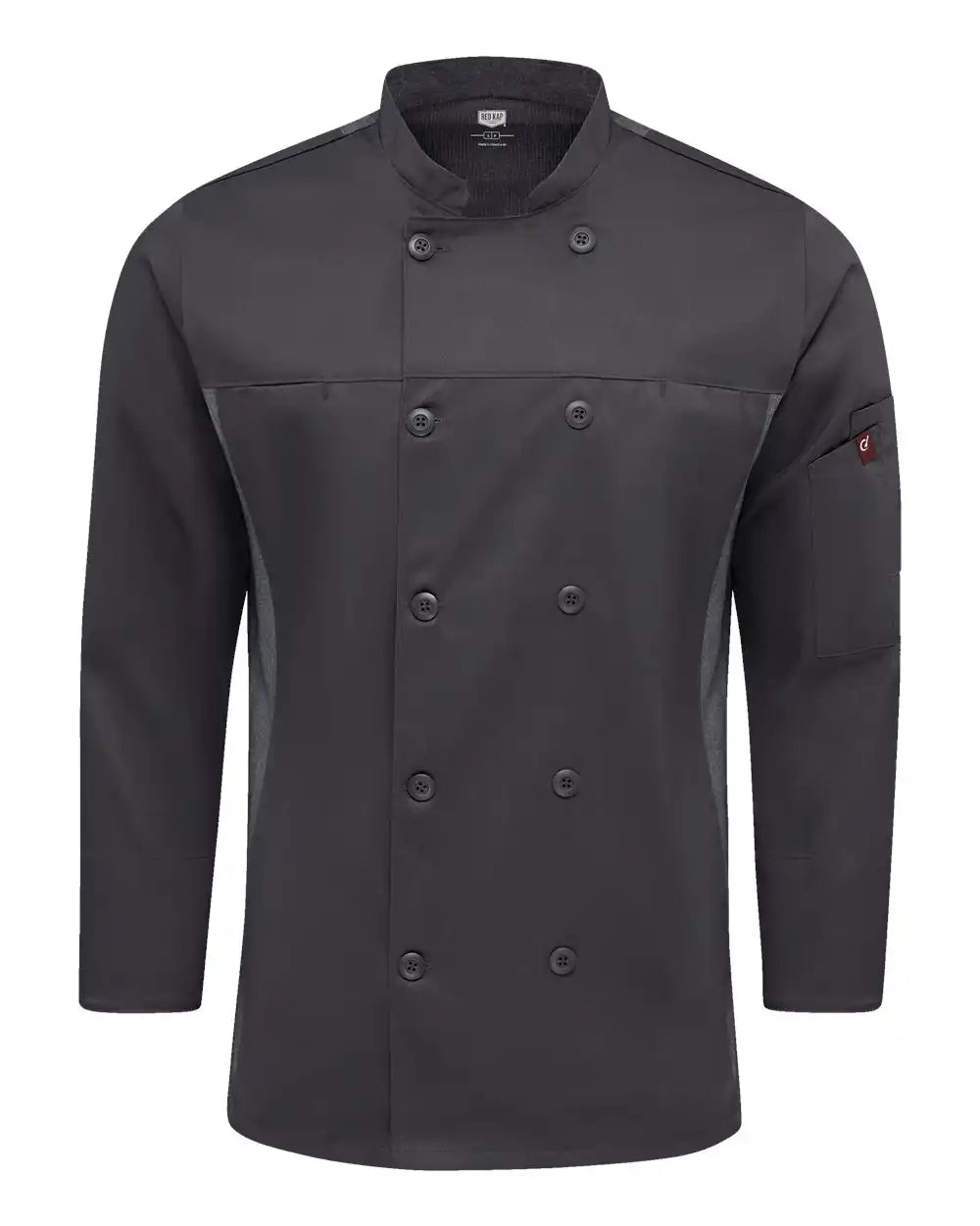 Chef Designs 054m Deluxe Airflow Coat - Charcoal - s