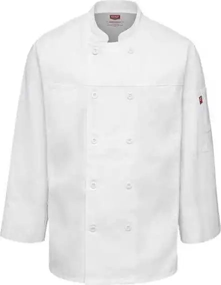 Chef Designs 054m Deluxe Airflow Coat - White