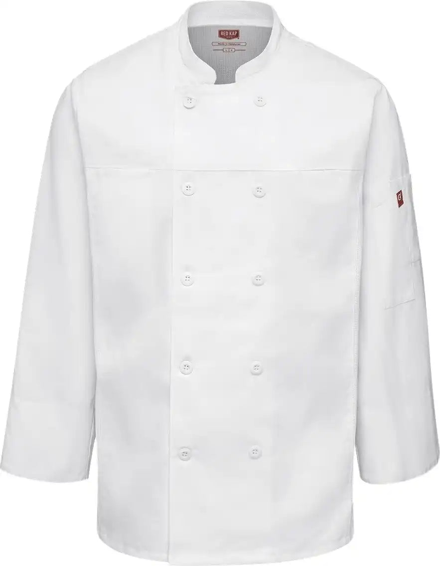 Chef Designs 054m Deluxe Airflow Coat - White - s