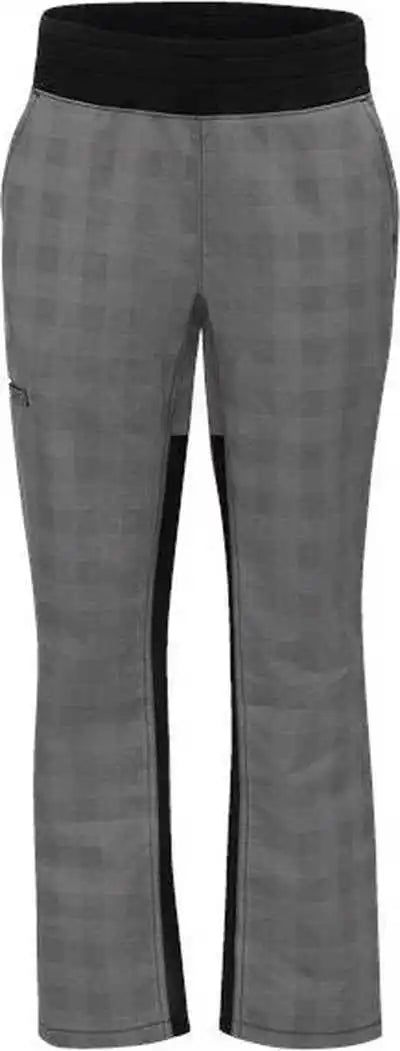 Chef Designs 0p1w Women’s Airflow Pants - Gray Black Plaid
