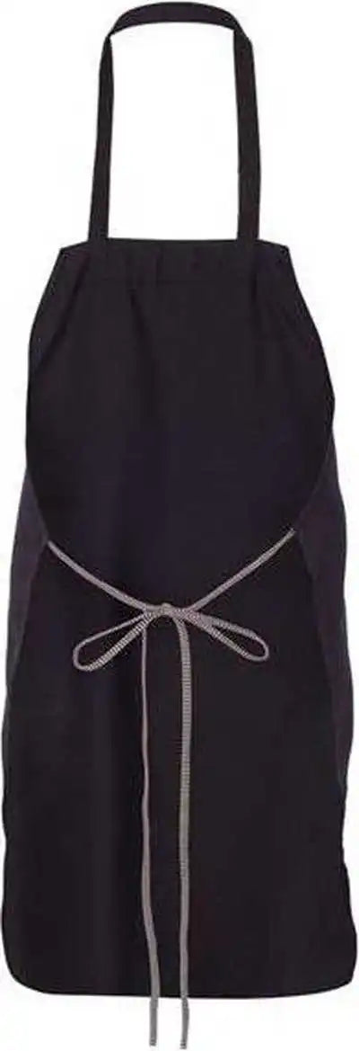 Chef Designs 1430 Bib Apron - Black - one Size Fits Most