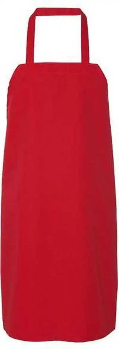 Chef Designs 1430 Bib Apron - Red - one Size Fits Most